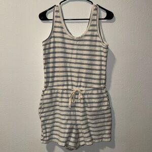 Old Navy Sleeveless Striped Terry Cloth Beach Romper